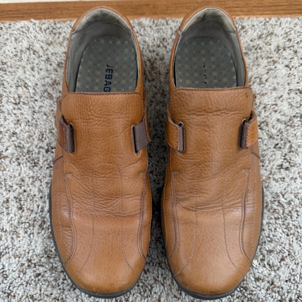 Sebago‎ Men's Baja Tan Leather Strap Slip On Loafer 893179 Size 11 Mens